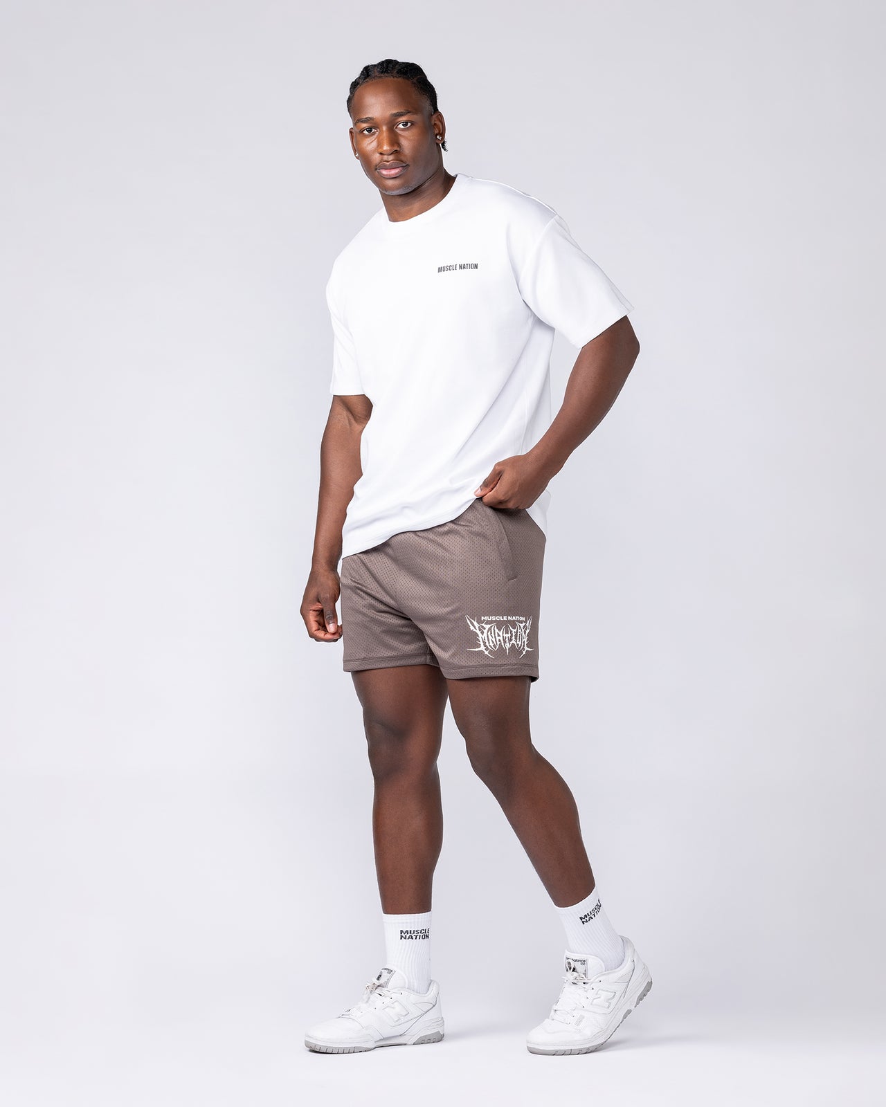 Gothic Lay Up 3.5" Shorts - Dark Taupe