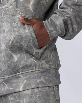 Gothic Oversized Hoodie - Washed Tree Camo