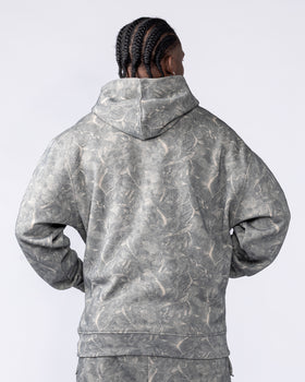 Gothic Oversized Hoodie - Washed Tree Camo
