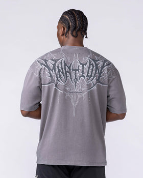 Gothic Oversized Tee - Washed Tornado