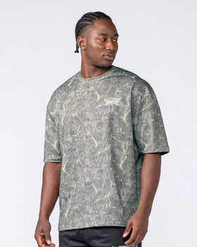 Gothic Oversized Tee - Washed Tree Camo