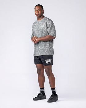 Gothic Oversized Tee - Washed Tree Camo