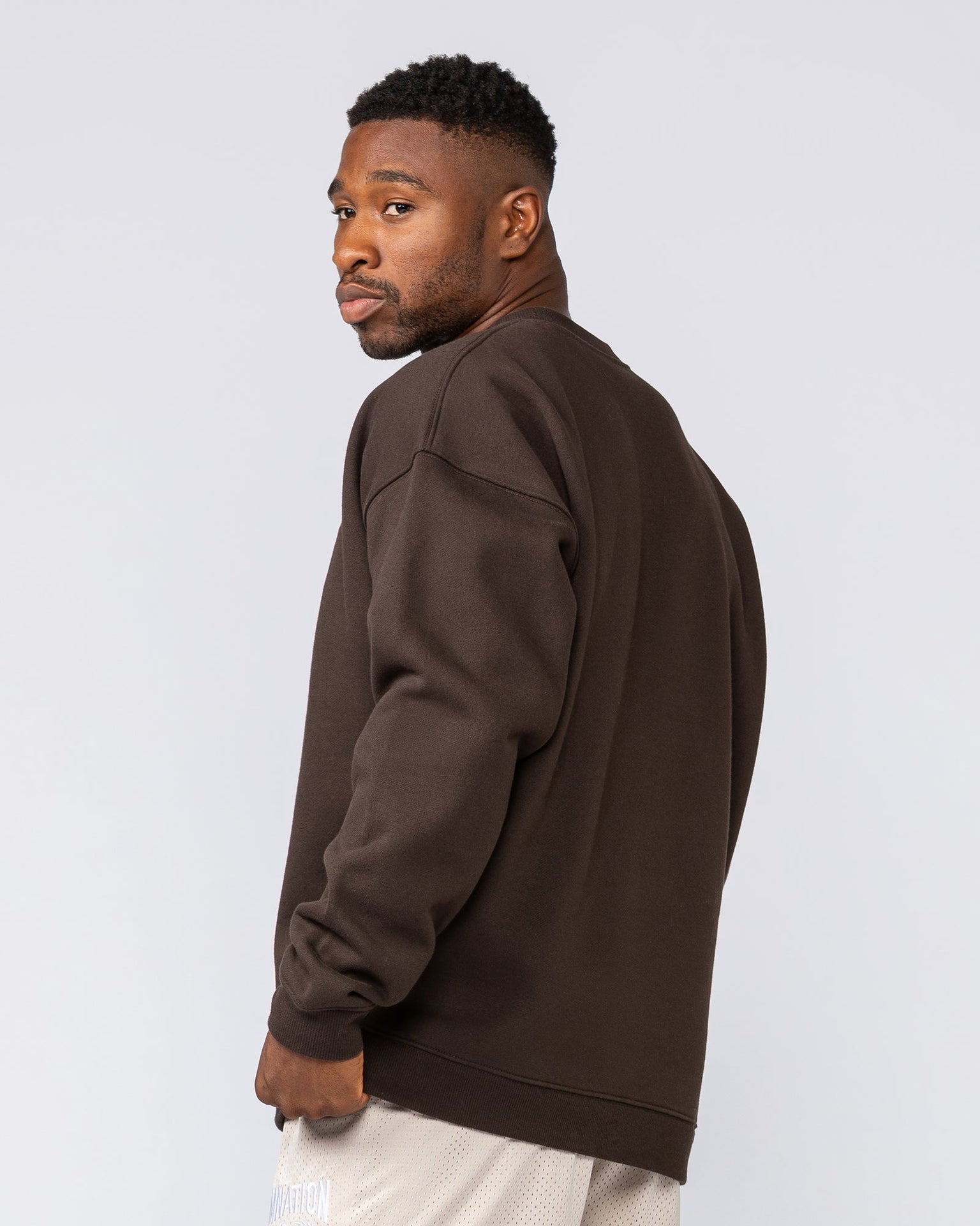 Heritage Crest Crew Pullover - Cocoa-Jumpers & Hoodies-XS-032514COCOA-XS-MNAPPRL41277-4-Muscle Nation