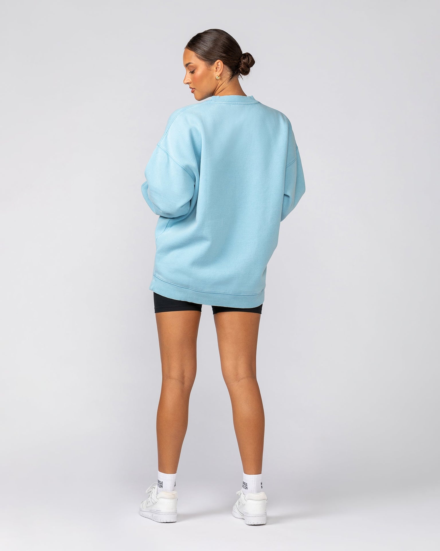 Heritage Crest Crew Pullover - Washed Light Blue-Jumpers & Hoodies-XS-032514WSHLTBL-XS-MNAPPRL41269-8-Muscle Nation