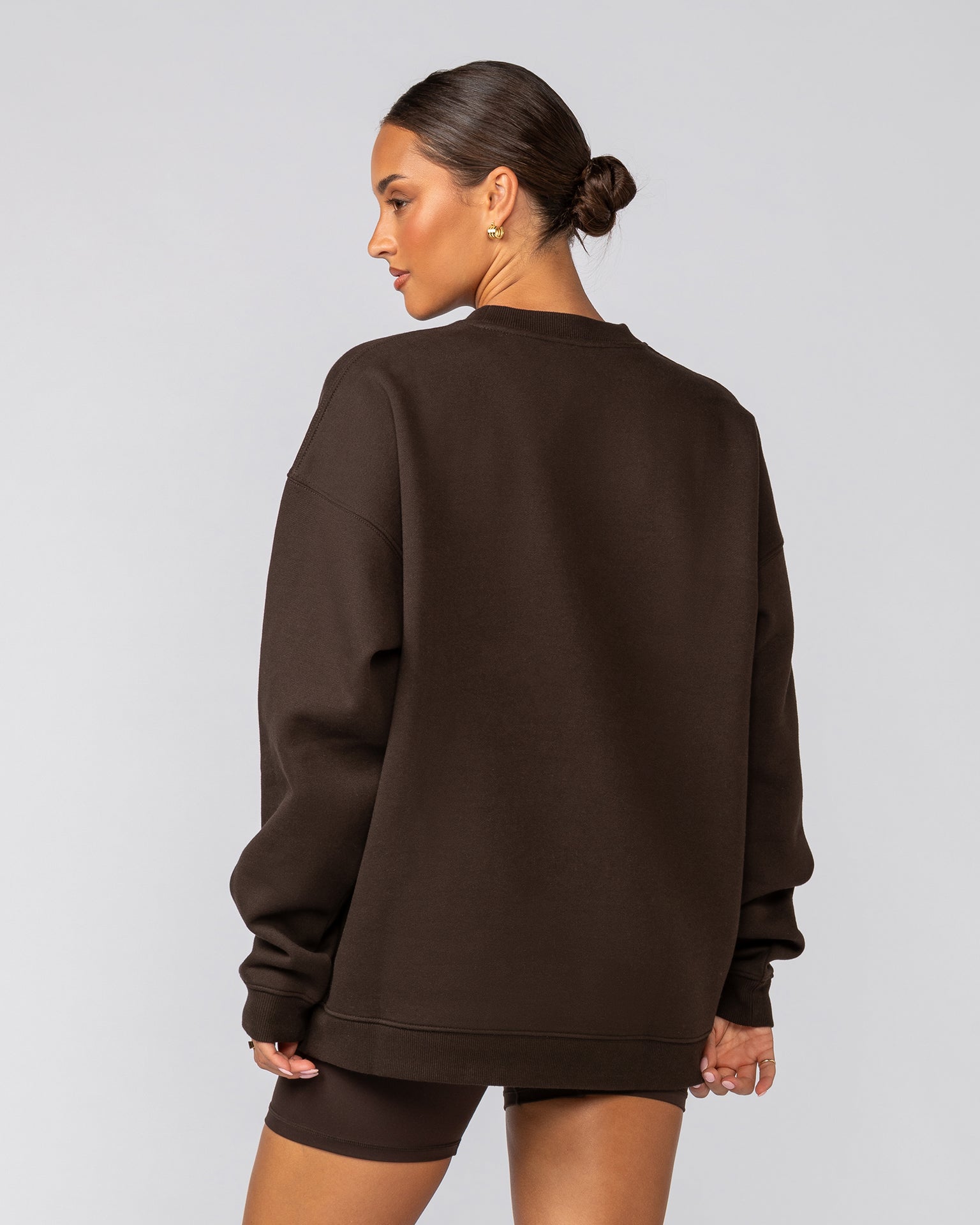 Heritage Crest Crew Pullover - Cocoa-Jumpers & Hoodies-XS-032514COCOA-XS-MNAPPRL41277-8-Muscle Nation