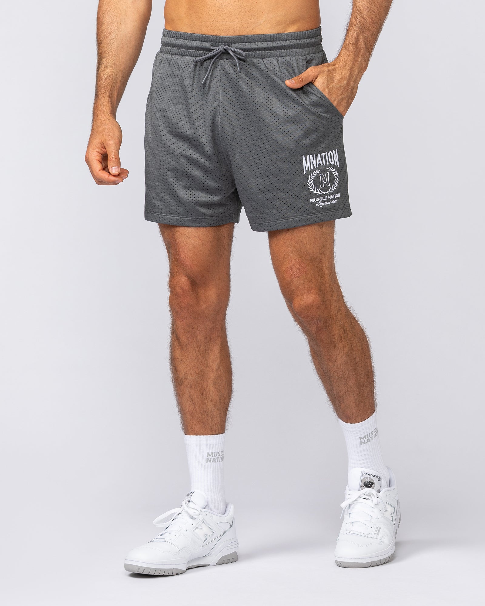 Heritage Crest Lay Up 3.5" Shorts - Tornado-Shorts-S-032504TRNDO-S-MNAPPRL41377-1-Muscle Nation