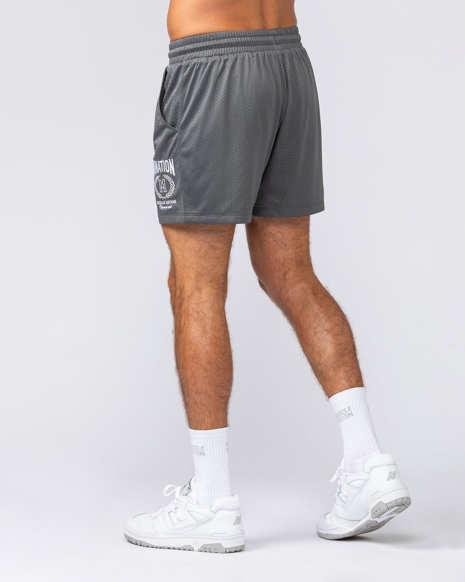 Heritage Crest Lay Up 3.5" Shorts - Tornado-Shorts-S-032504TRNDO-S-MNAPPRL41377-4-Muscle Nation