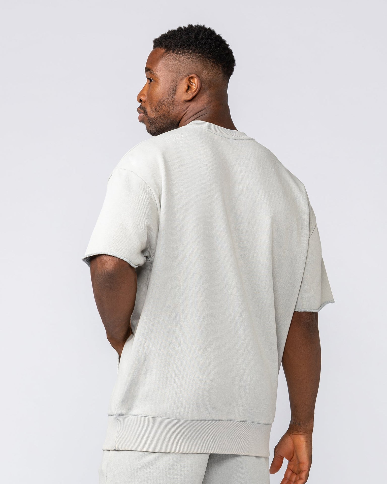 Heritage Loopback Oversized Tee - Washed Light Grey-T-Shirts-XS-032517WSHLTGRY-XS-MNAPPRL41325-3-Muscle Nation
