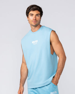 Heritage Muscle Tank - Light Blue-Singlets & Tanks-S-032515LTBL-S-MNAPPRL41167-2-Muscle Nation