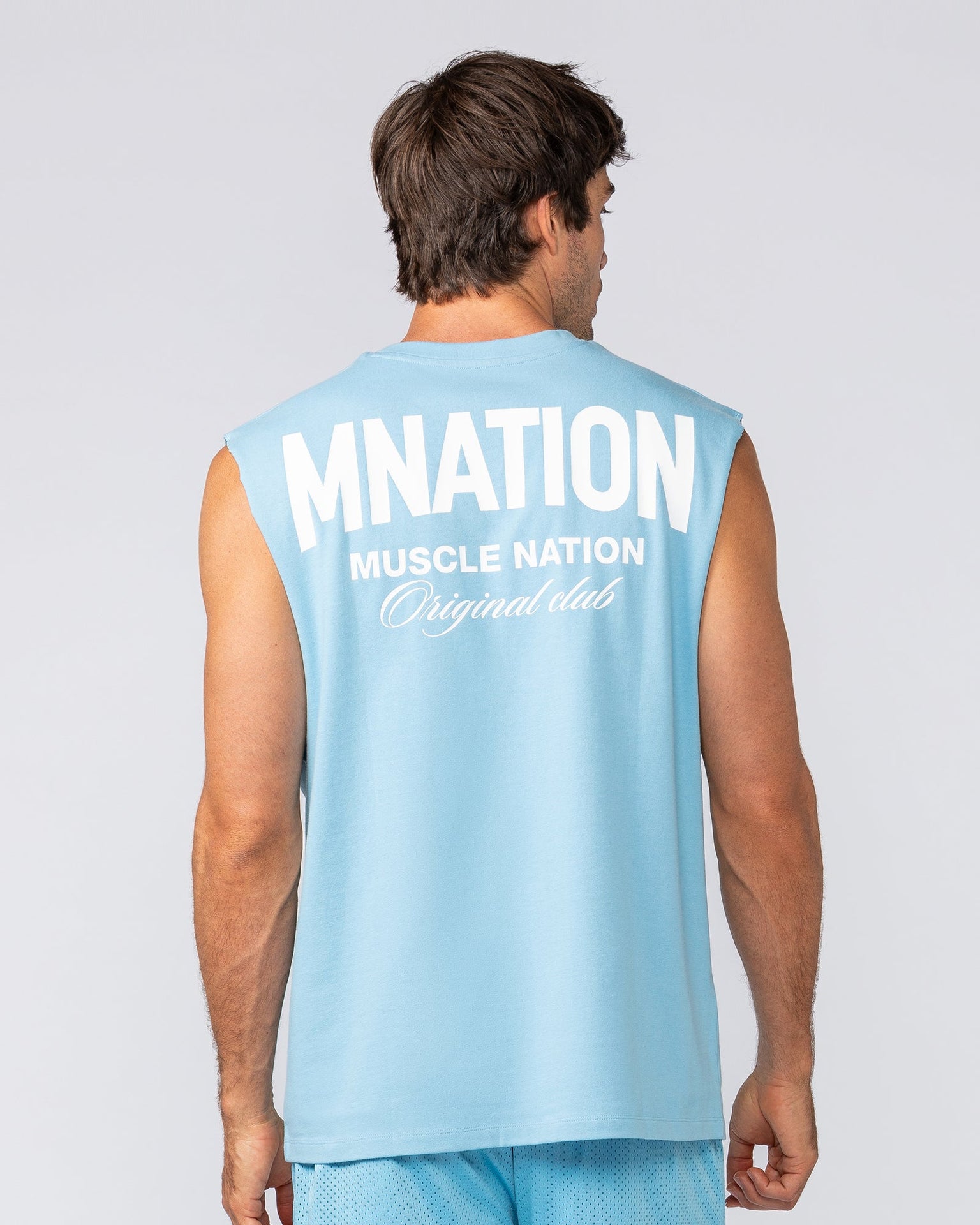 Heritage Muscle Tank - Light Blue-Singlets & Tanks-S-032515LTBL-S-MNAPPRL41167-4-Muscle Nation