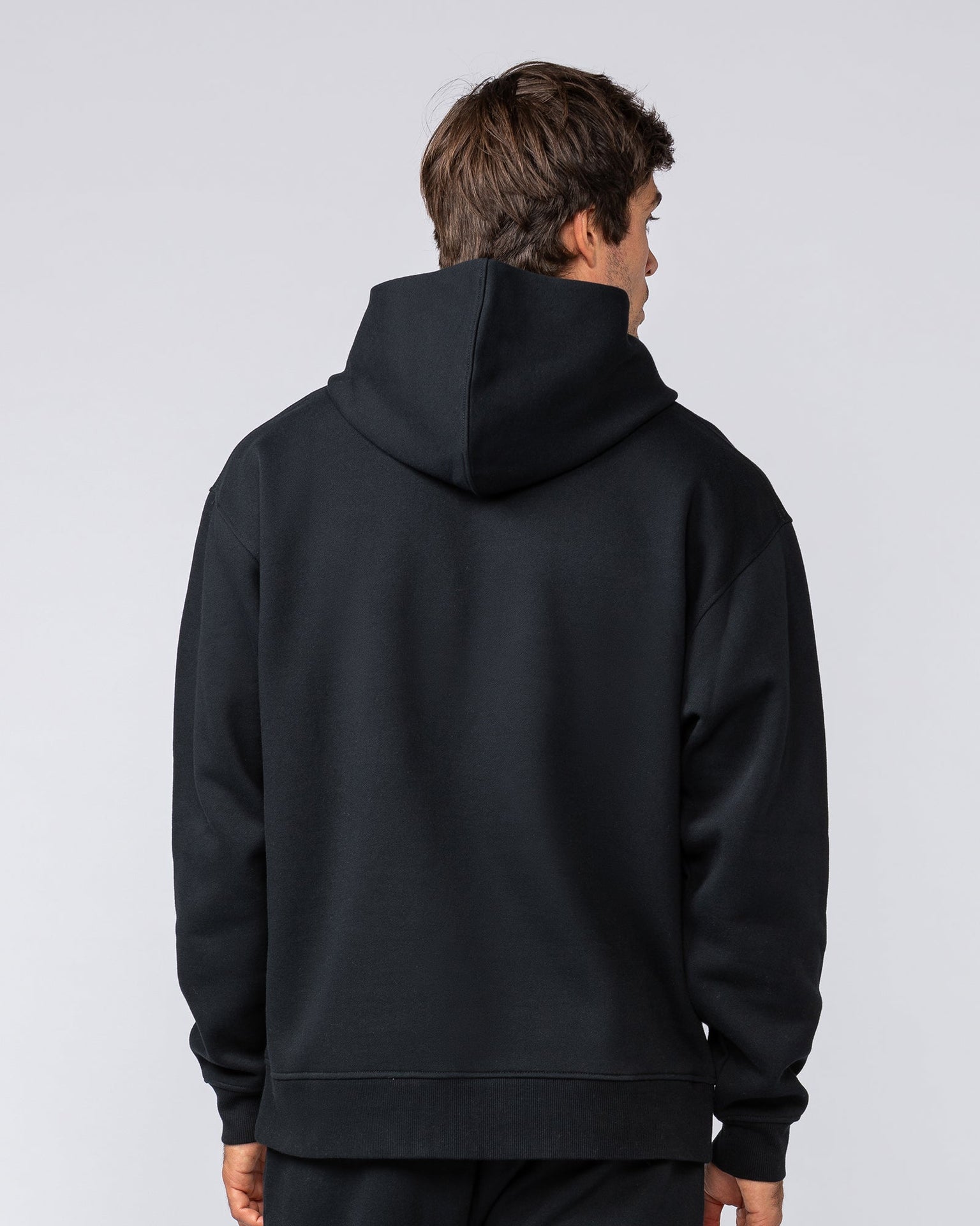 Heritage Oversized Hoodie - Black-Jumpers & Hoodies-XS-032501BLK-XS-MNAPPRL41245-4-Muscle Nation