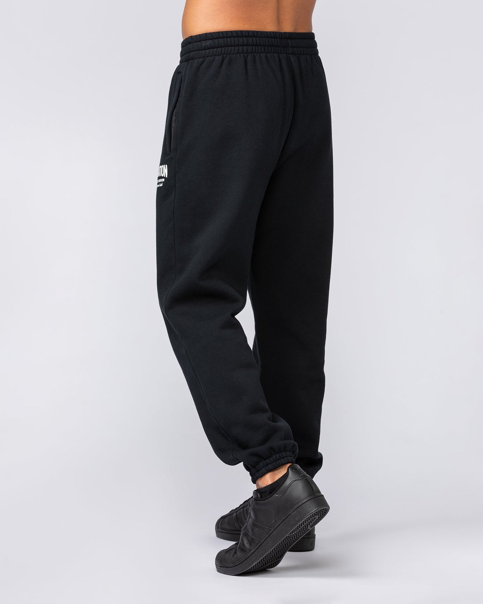 Heritage Trackies - Black-Bottoms-S-032502BLK-S-MNAPPRL41370-3-Muscle Nation