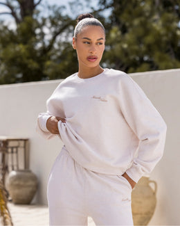 Collective Boxy Pullover - Dew Marl-Jumpers & Hoodies-XXS-042603DEWMRL-XXS-MNAPPRL49901-1-Muscle Nation