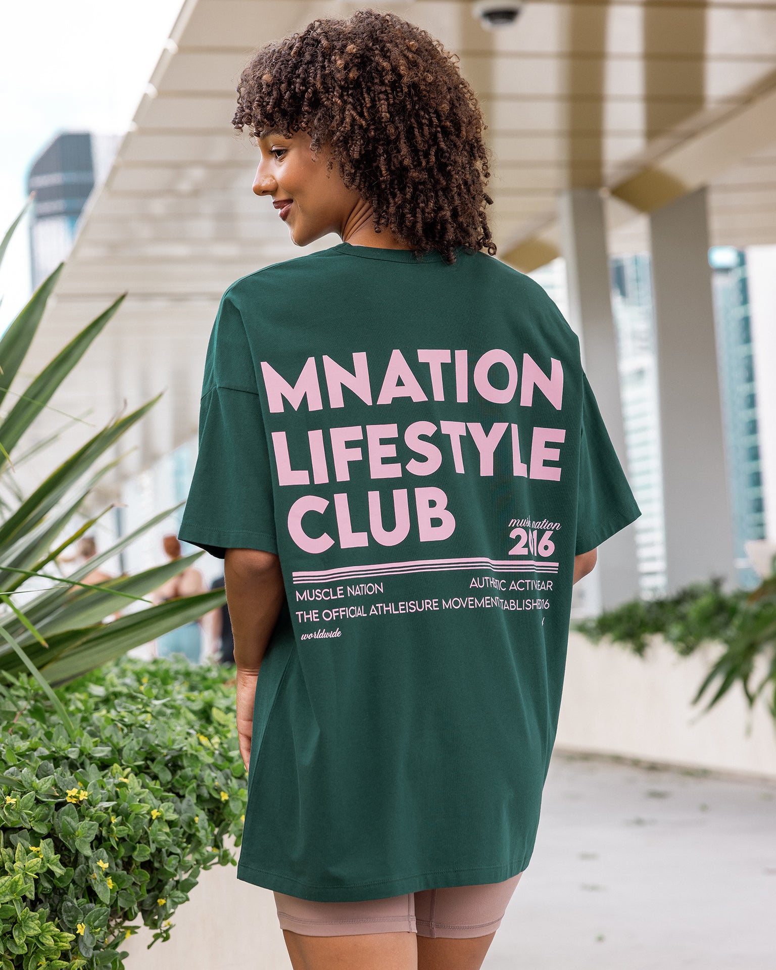 Lifestyle Club Oversized Tee - Sporting Green-T-Shirts-XXS-012620SPTGRN-XXS-MNAPPRL48814-1-Muscle Nation