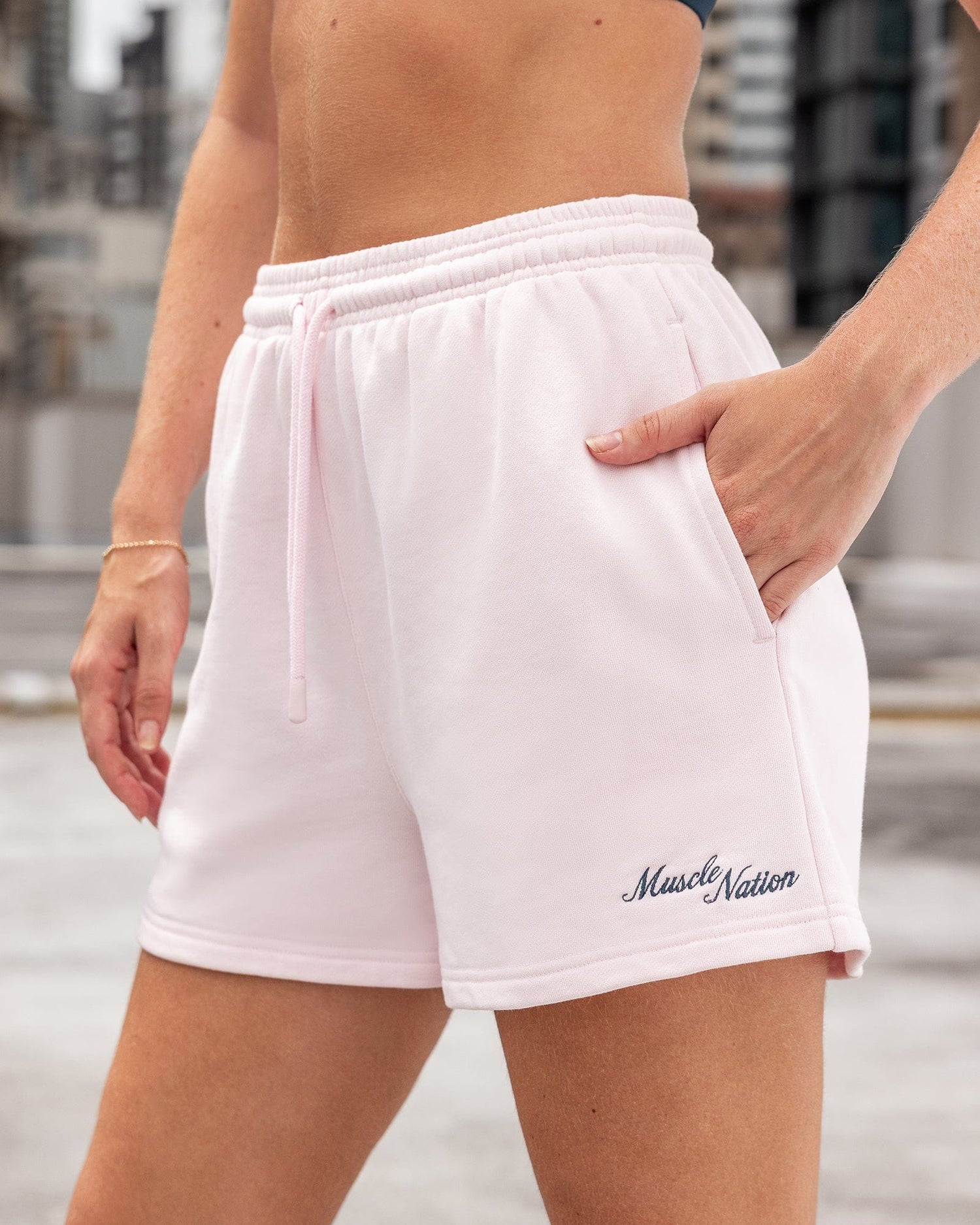 Loopback Lounge Shorts Babydoll - Muscle Nation women's gym shorts