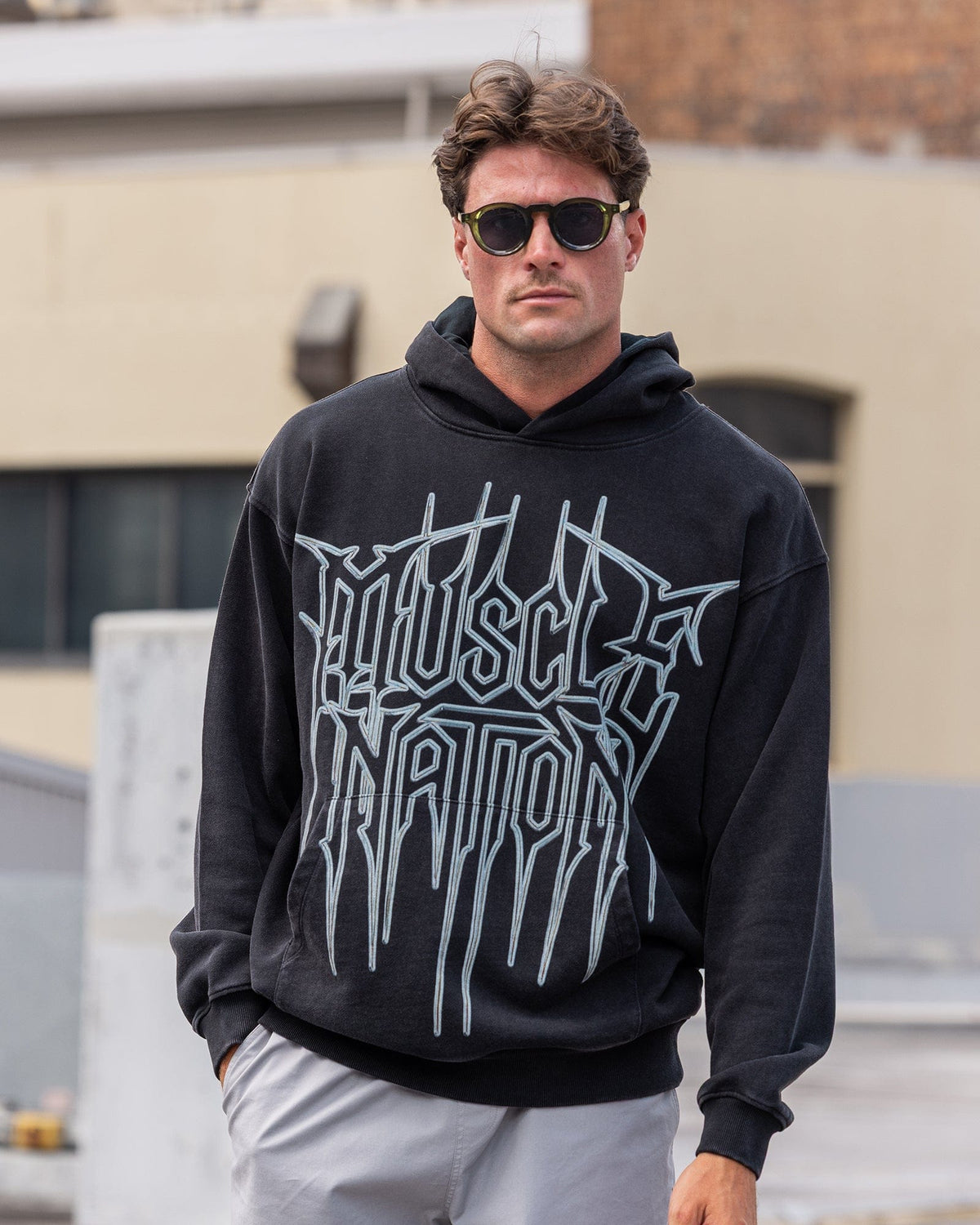 Metalcore Vintage Hoodie Washed