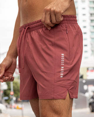 Streamline Training 3" Shorts - Rust-Shorts-S-022617RST-S-MNAPPRL48628-1-Muscle Nation
