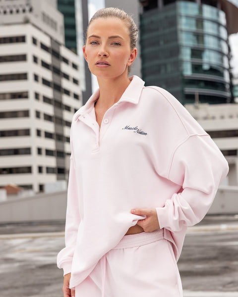 Polo Relaxed Pullover - Babydoll – Muscle Nation