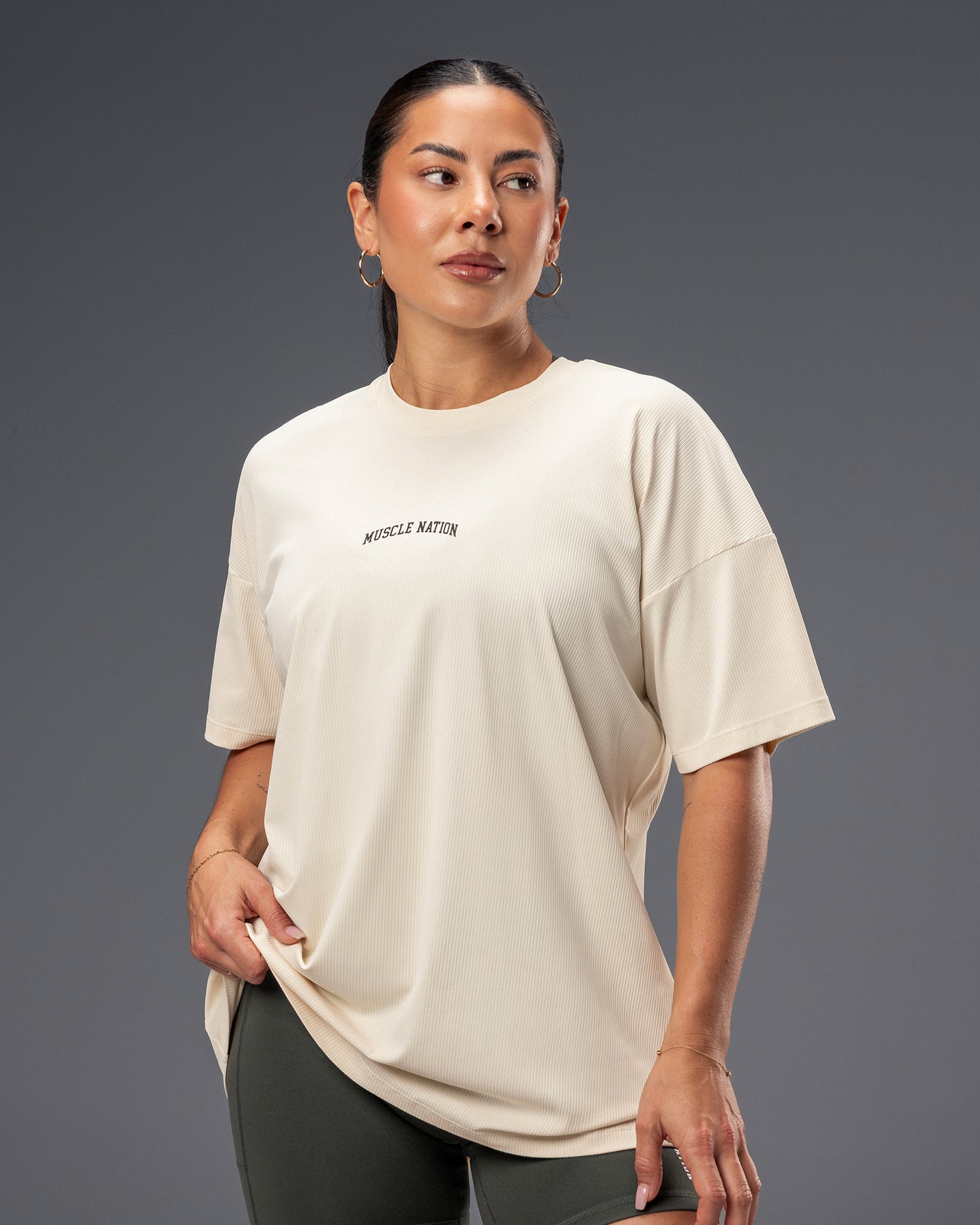 Relaxed Rib Training Tee - Dew-T-Shirts-XXS-022614DEW-XXS-MNAPPRL48605-1-Muscle Nation