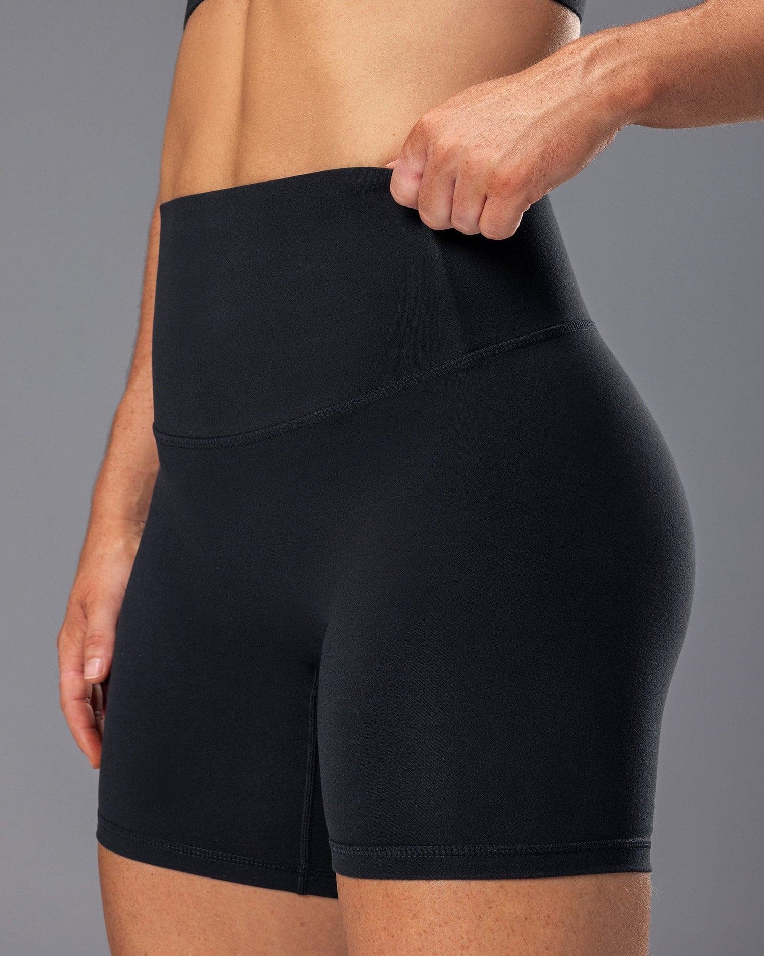 Unrivalled Bare Bike Shorts Black - Muscle Nation women's bike shorts