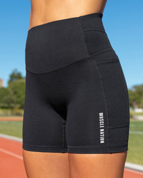 Unrivalled Everyday Pocket Bike Shorts Black – Muscle Nation