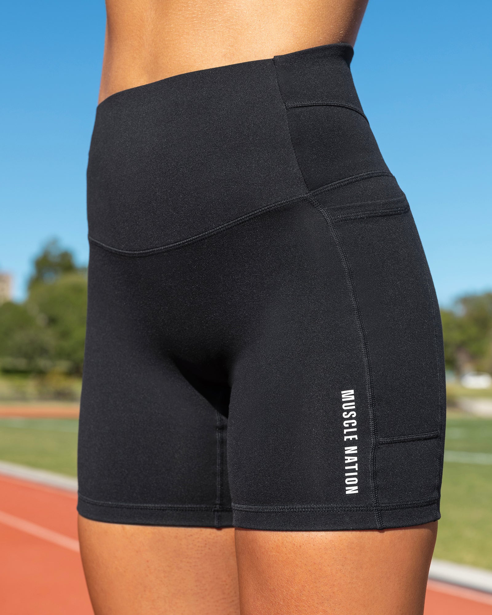 Unrivalled Everyday Pocket Bike Shorts - Black-Shorts-XXS-042396BLK-XXS-MNAPPRL23928-1-Muscle Nation