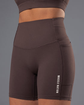 Unrivalled Everyday Pocket Bike Shorts - Cola-Shorts-XXS-022610COLA-XXS-MNAPPRL48479-1-Muscle Nation