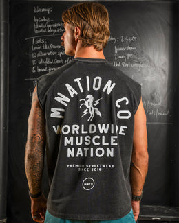 MNation Co Vintage Boxy Muscle Tank - Washed Black-Singlets & Tanks-XS-092537WSHBLK-XS-MNAPPRL44294-1-Muscle Nation