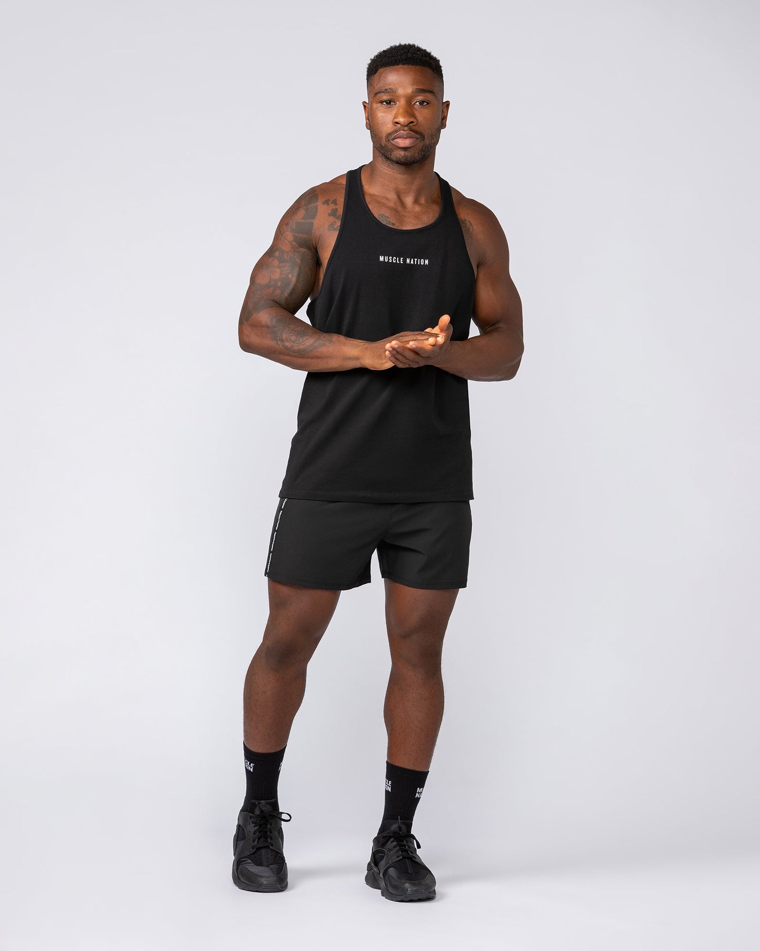 Infinite Y Back Singlet - Black-Singlets & Tanks-S-012309BLK-S-MNAPPRL21421-5-Muscle Nation