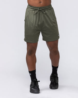 Lay Up 5" Shorts - Dark Khaki-Shorts-S-072311DKHAKI-S-MNAPPRL25499-2-Muscle Nation