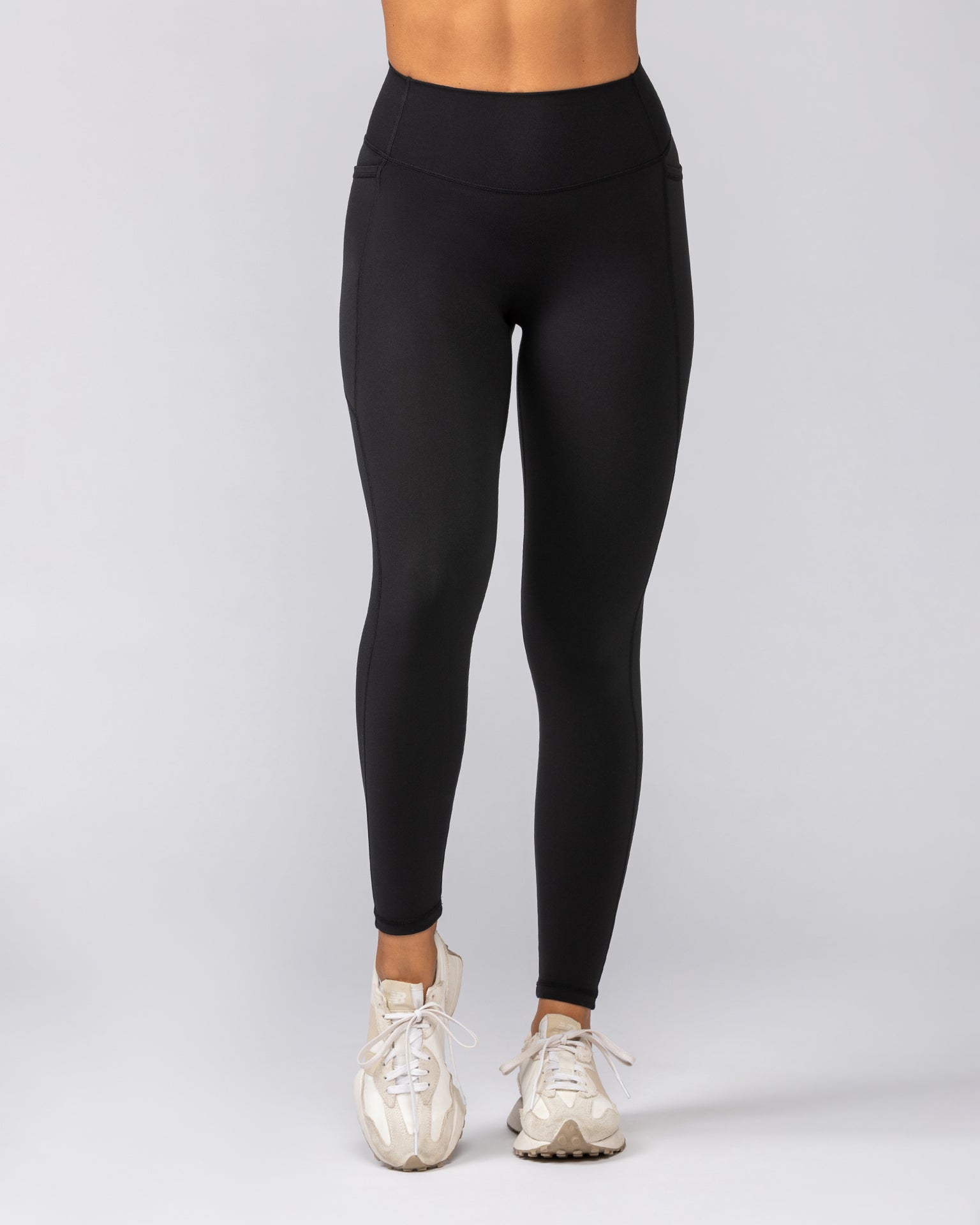 Liberty Pocket Ankle Length Leggings - Black-Leggings-XXS-042536BLK-XXS-MNAPPRL40804-2-Muscle Nation