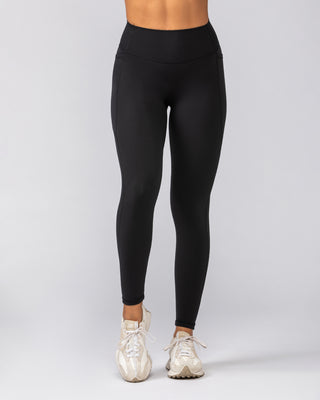 Liberty Pocket Ankle Length Leggings - Black-Leggings-XXS-042536BLK-XXS-MNAPPRL40804-2-Muscle Nation