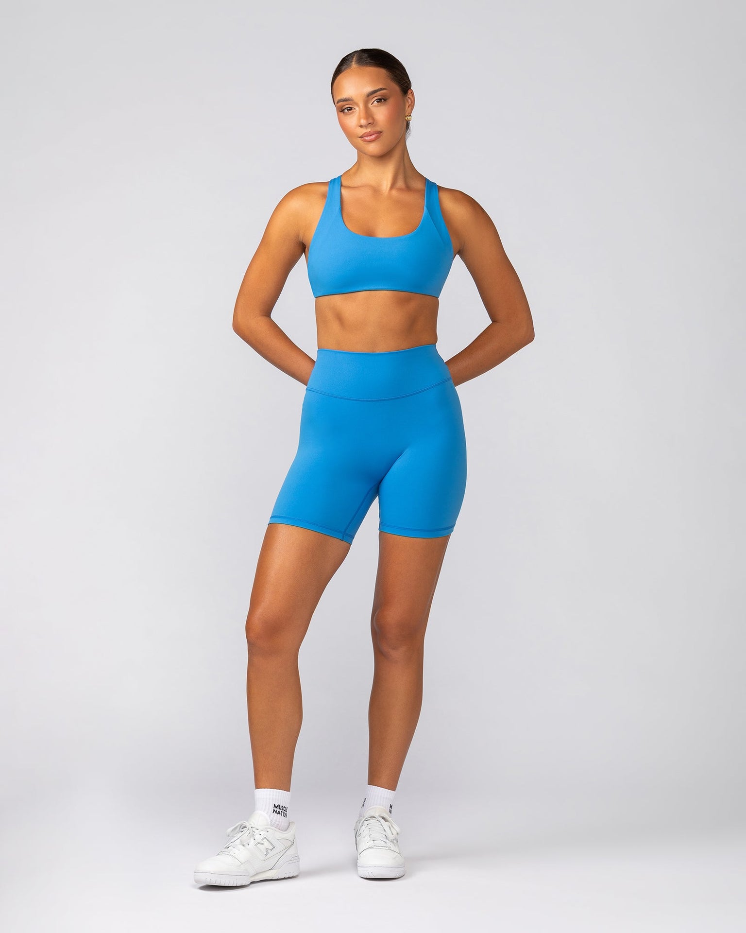 Liberty Zero Rise Bike Shorts - Azure Blue-Shorts-XXS-042533AZRBLU-XXS-MNAPPRL41658-7-Muscle Nation