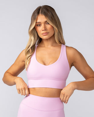 Lover Longline Rib Bra - Fairy Floss-Sports Bras-XXS-052501FFLS-XXS-MNAPPRL42514-1-Muscle Nation