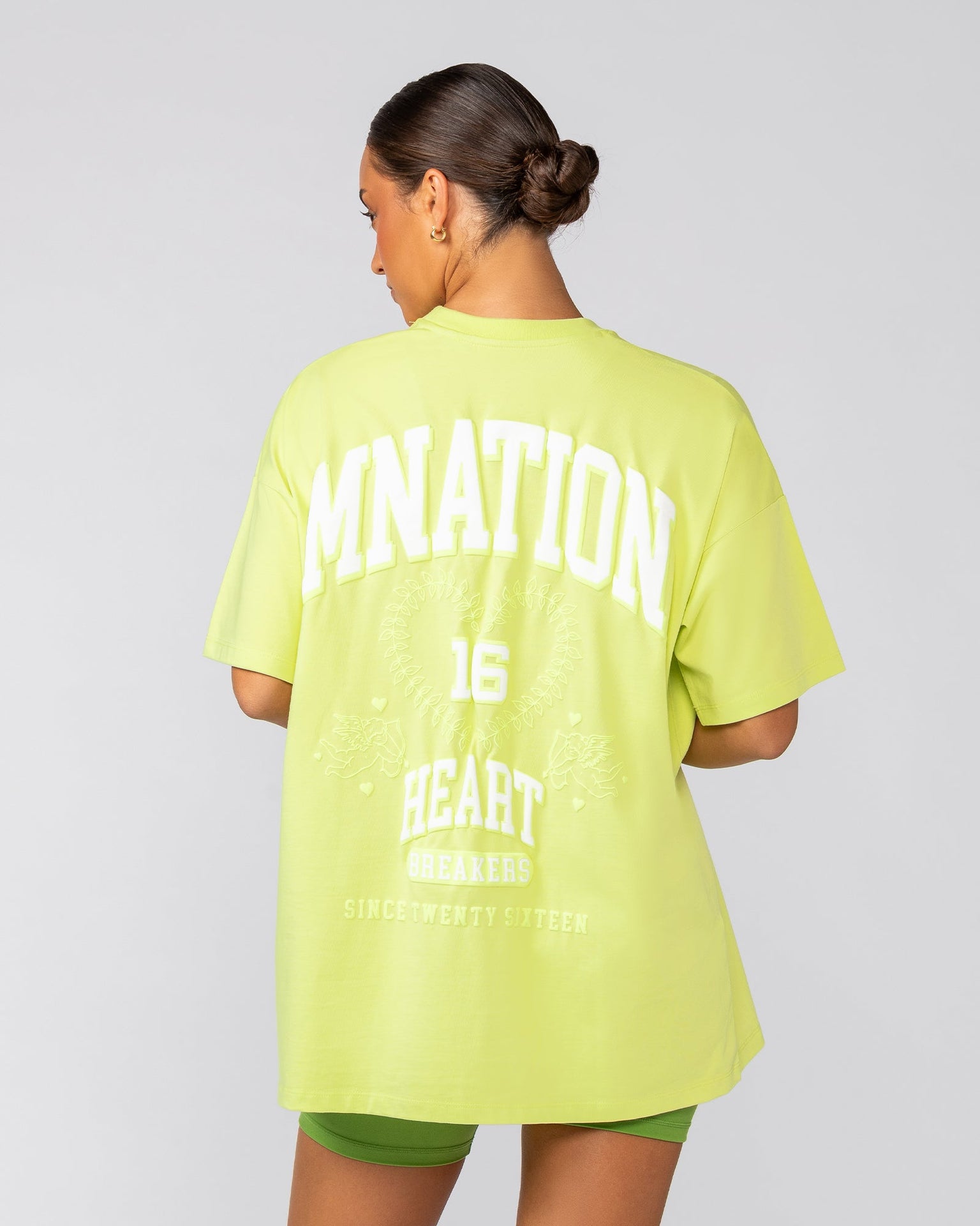 Lovers Oversized Tee - Limeade-T-Shirts-XXS-022538LMADE-XXS-MNAPPRL42068-5-Muscle Nation