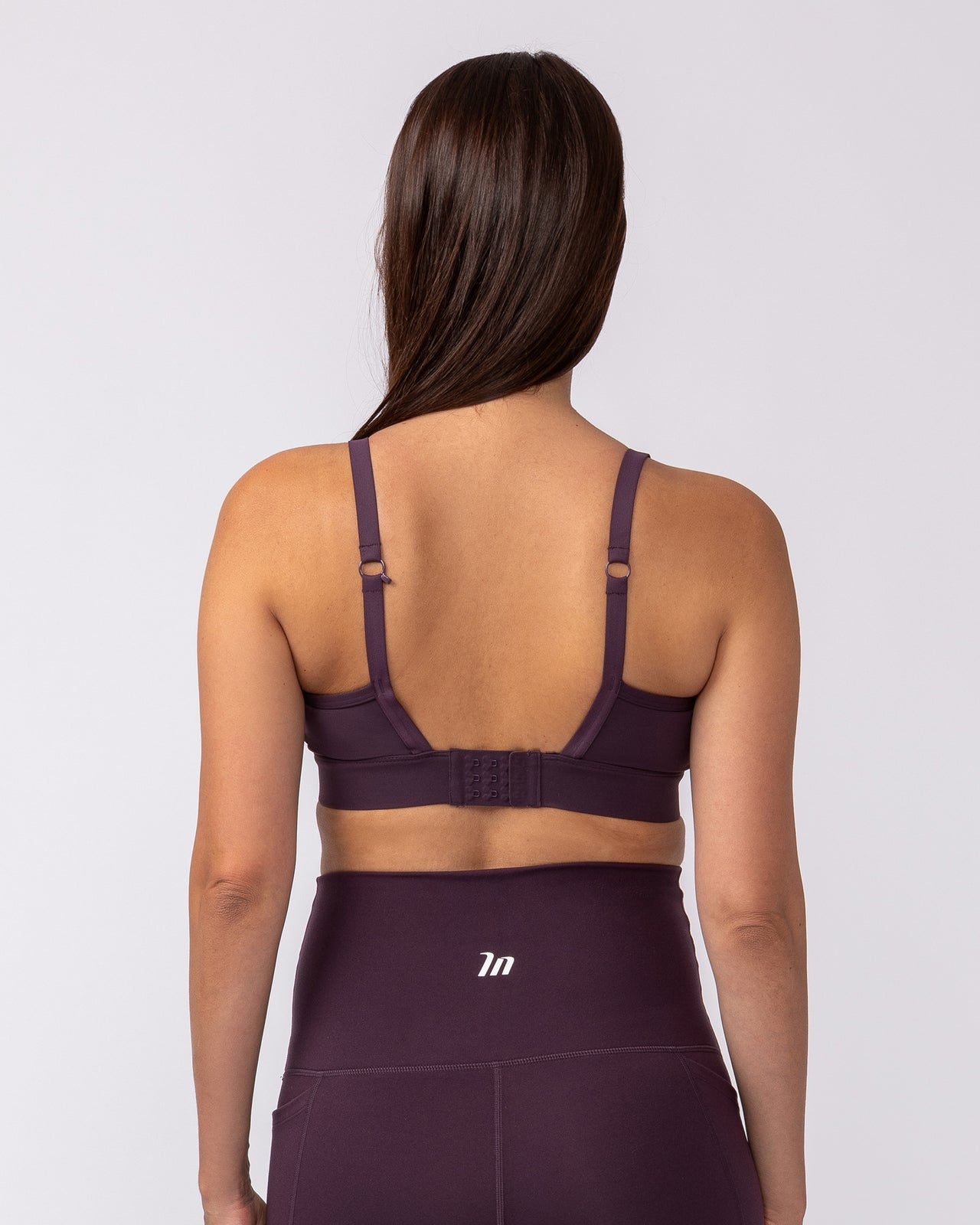 Maternity Aura Bra Midnight Plum - Muscle Nation maternity bra, view 6