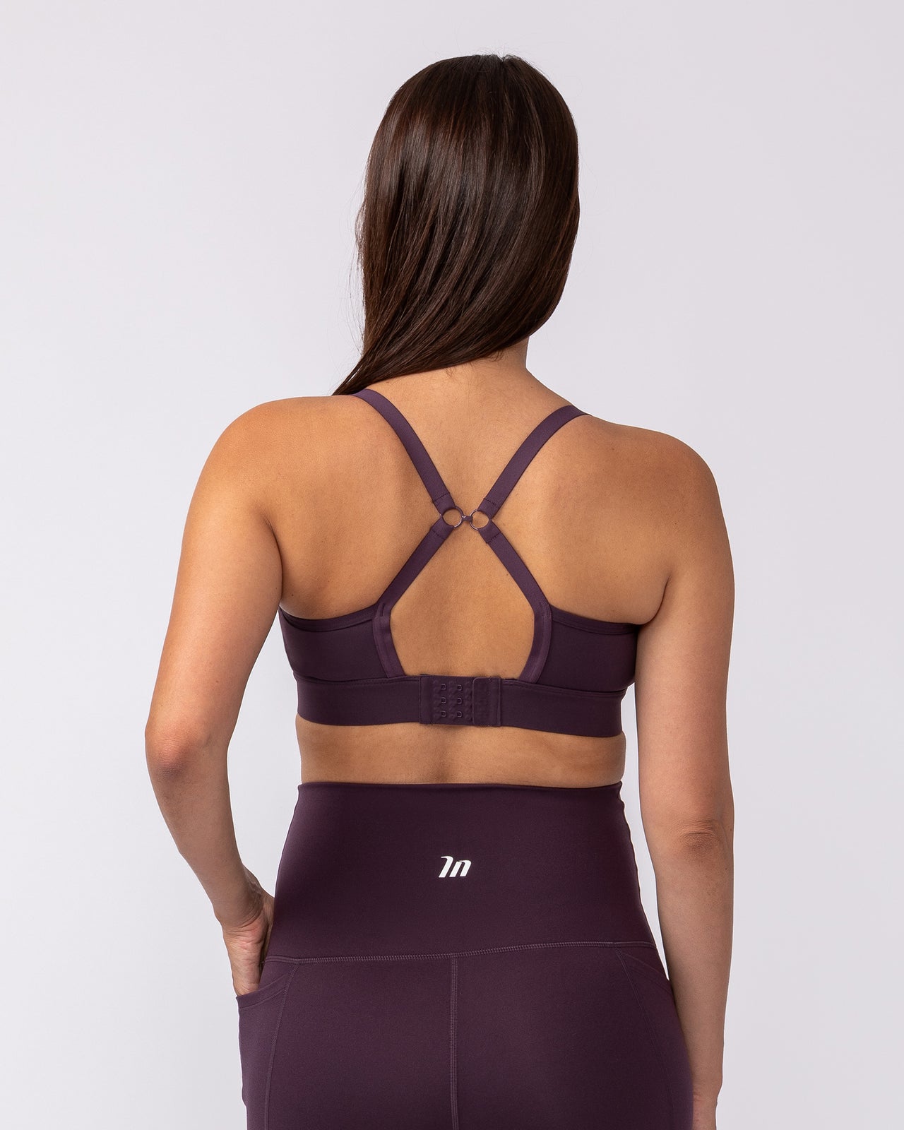 Maternity Aura Bra Midnight Plum - Muscle Nation maternity bra, view 5