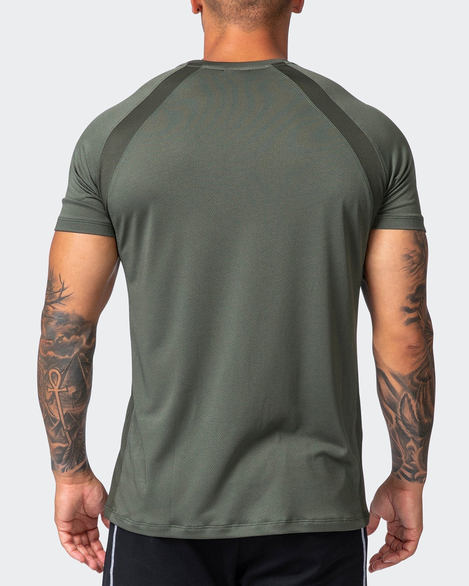 New Heights Running Tee - Dark Khaki-T-Shirts-S-042359DKHAKI-S-MNAPPRL22242-6-Muscle Nation