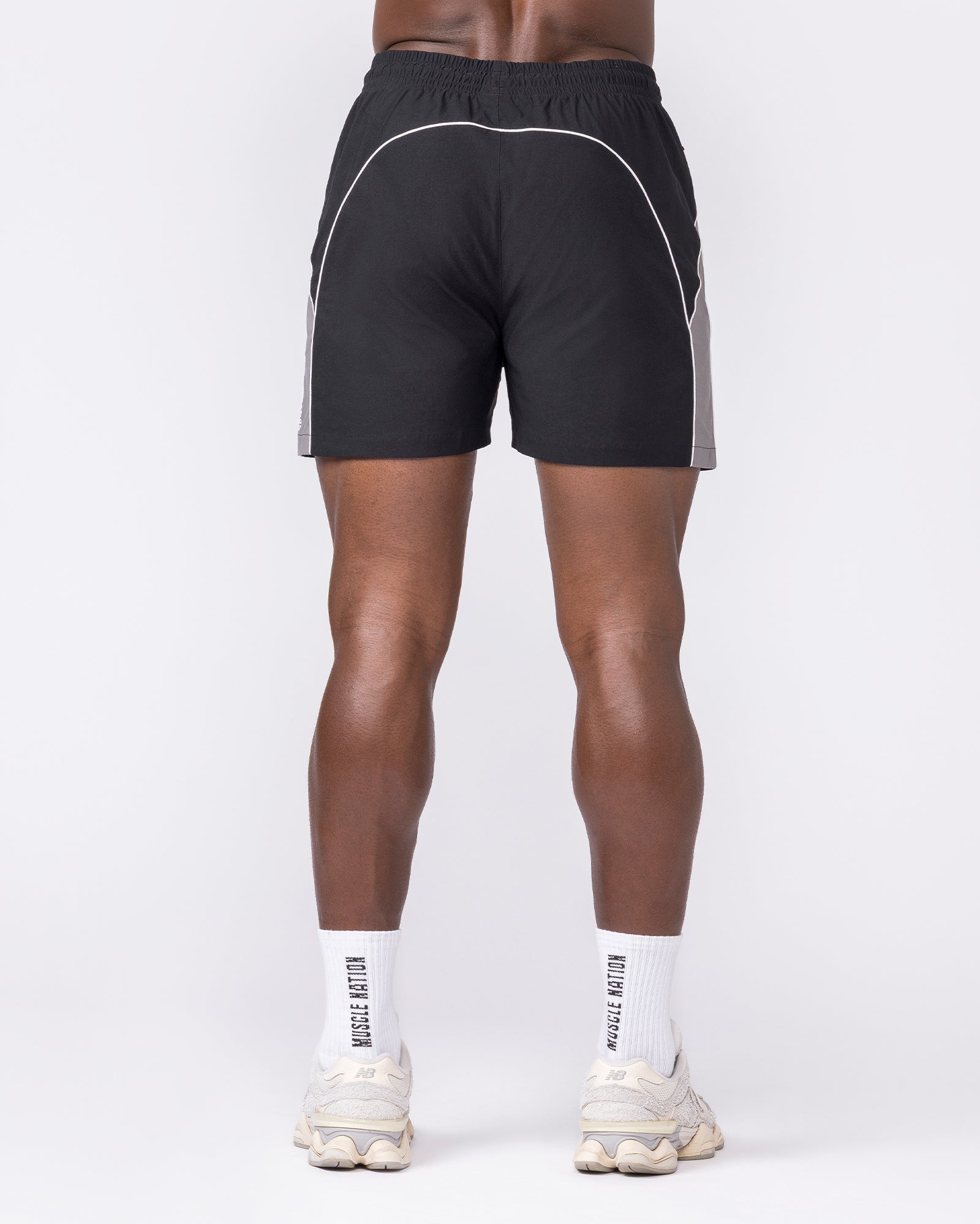 Command Windbreaker Shorts - Black-Shorts-S-032637BLK-S-MNAPPRL49626-6-Muscle Nation