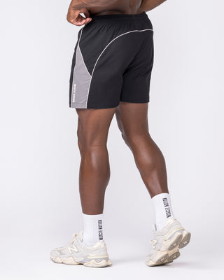 Command Windbreaker Shorts - Black-Shorts-S-032637BLK-S-MNAPPRL49626-1-Muscle Nation