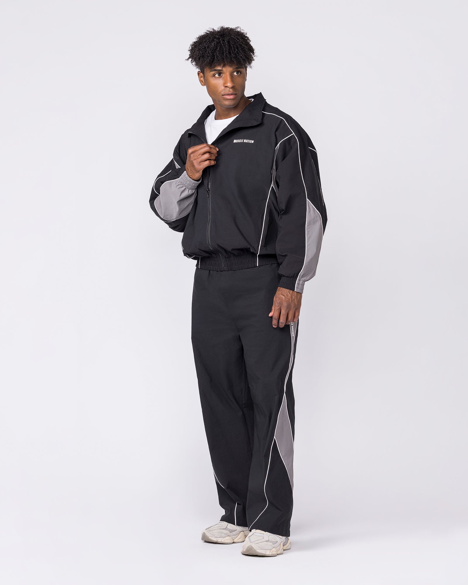 Command Windbreaker Pants - Black-Bottoms-S-032638BLK-S-MNAPPRL49633-8-Muscle Nation