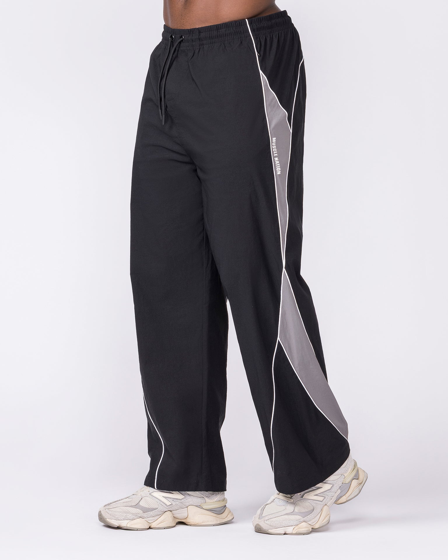 Command Windbreaker Pants - Black-Bottoms-S-032638BLK-S-MNAPPRL49633-4-Muscle Nation