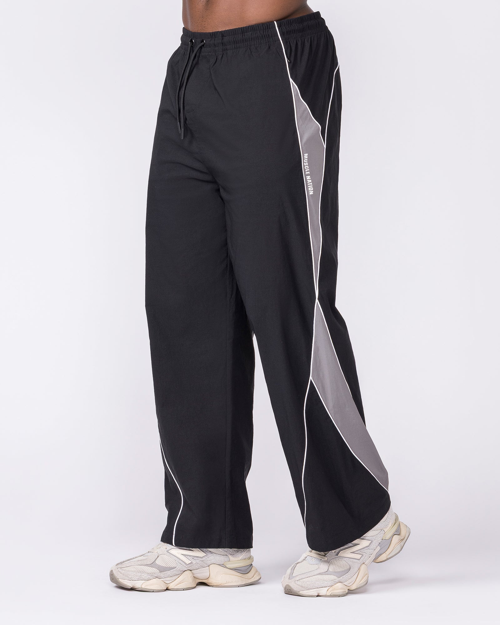Command Windbreaker Pants - Black-Bottoms-S-032638BLK-S-MNAPPRL49633-4-Muscle Nation