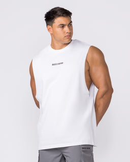 Training Drop Arm Tank - White