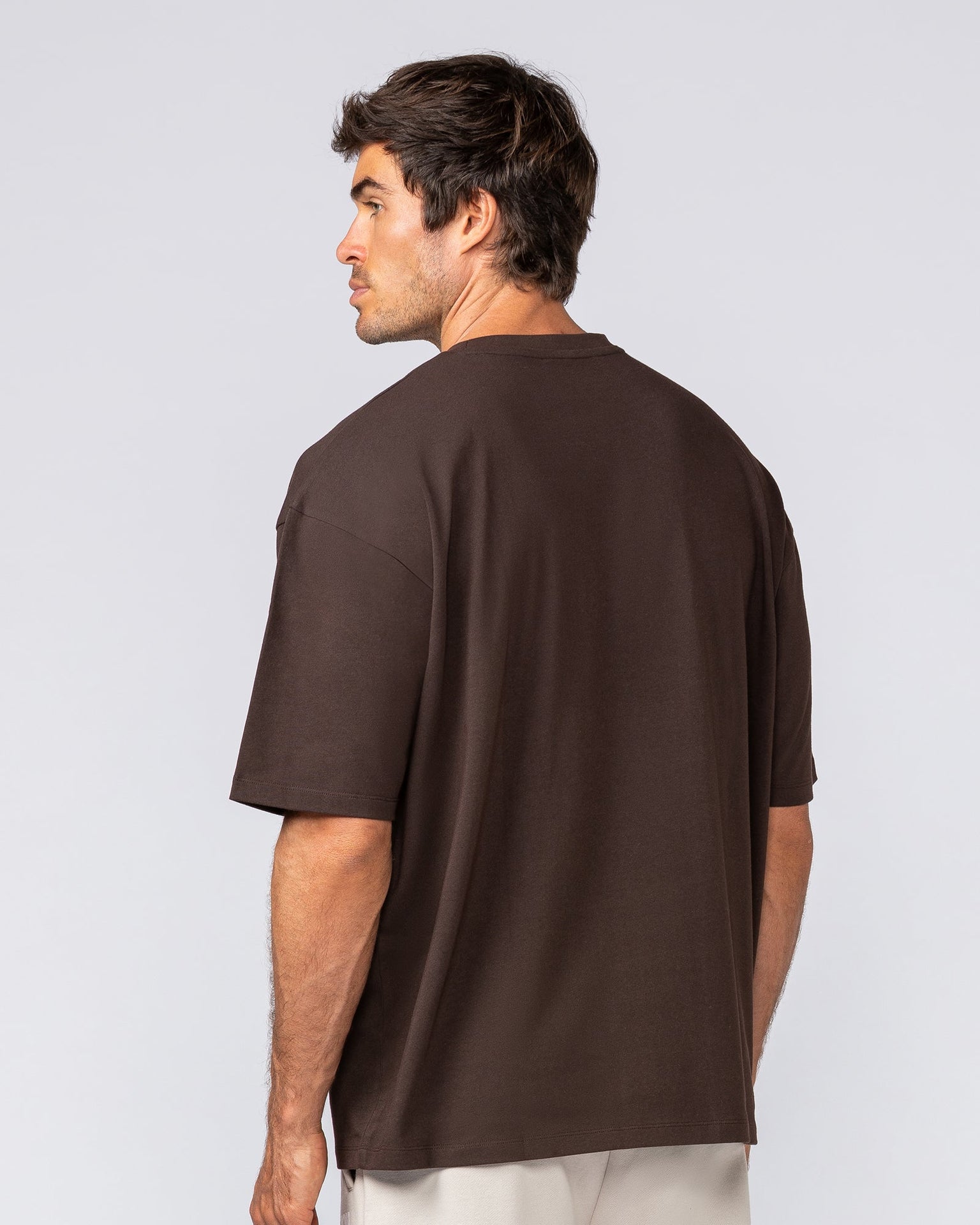 Metal Oversized Tee - Cocoa-T-Shirts-XS-032523COCOA-XS-MNAPPRL41189-4-Muscle Nation