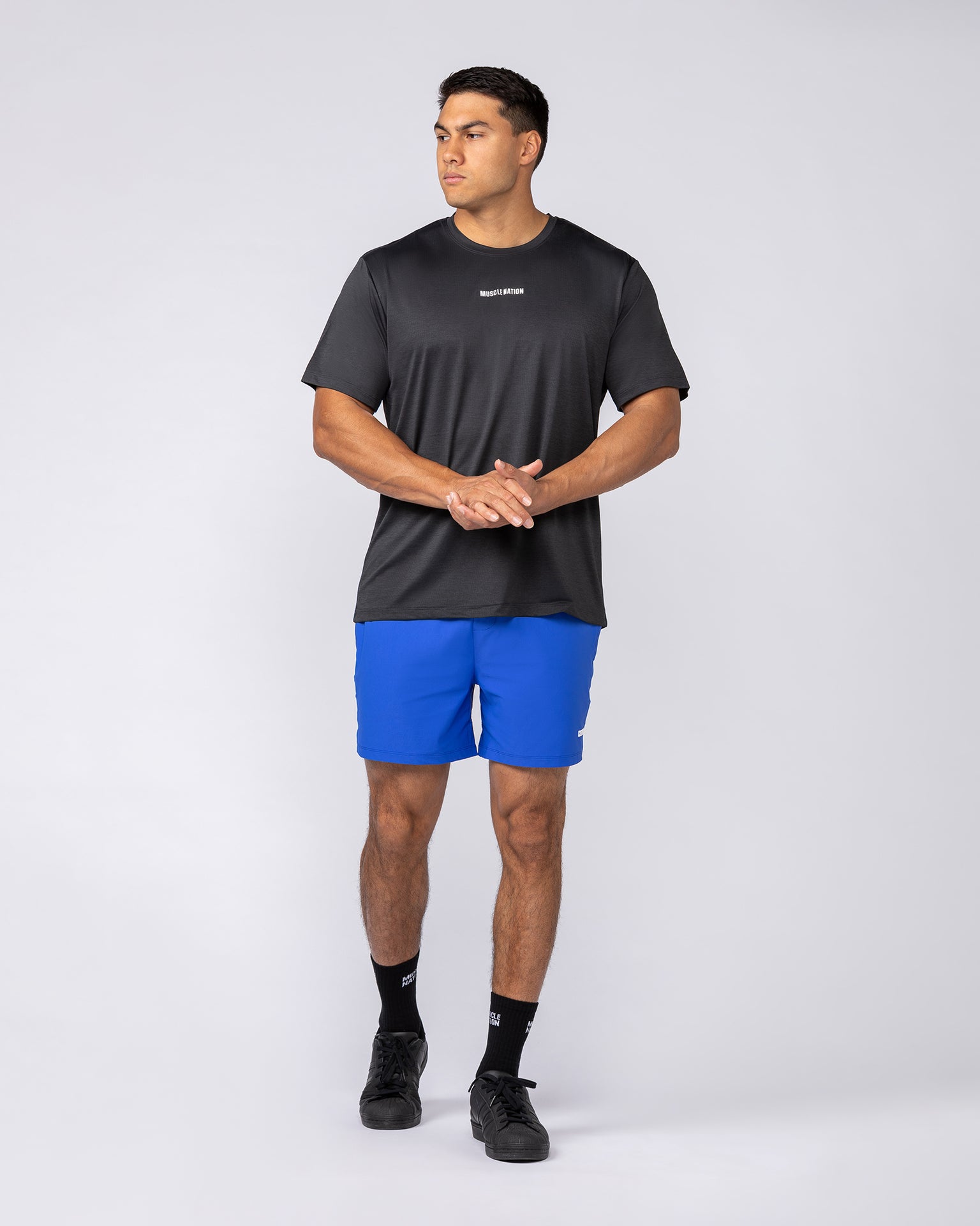 On Repeat Training 5" Shorts - Power Blue-Shorts-S-082534PWRBL-S-MNAPPRL43963-6-Muscle Nation