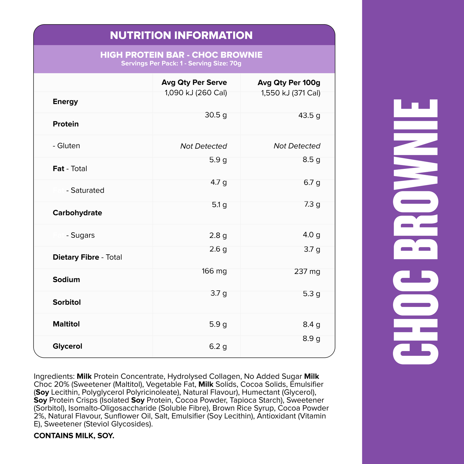 HIGH PROTEIN BAR - Choc Fudge Brownie - Box of 12-Protein Bars-MNSUPPS0417-19359054001906-2-Muscle Nation
