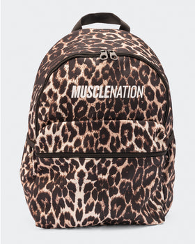 Muscle Nation Backpack - True Leopard Print-Accessories-ACC1125217TLPDP-MNAPPRL47987-1-Muscle Nation