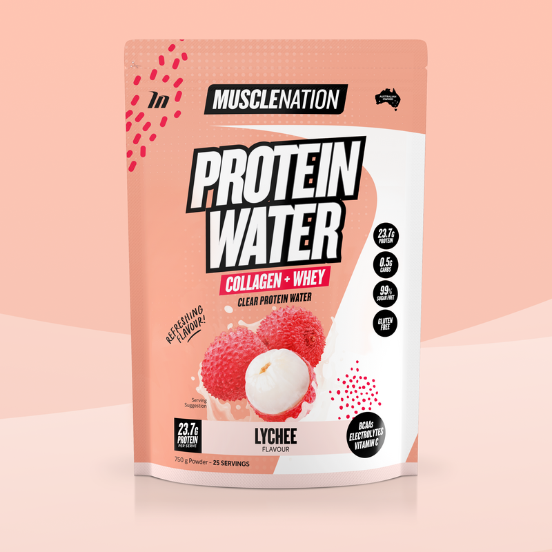 PROTEIN WATER - Lychee - 25 serves-Protein Waters-MNSUPPS0369-9359054002104-1-Muscle Nation