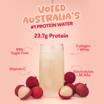 PROTEIN WATER - Lychee - 25 serves-Protein Waters-MNSUPPS0369-9359054002104-2-Muscle Nation